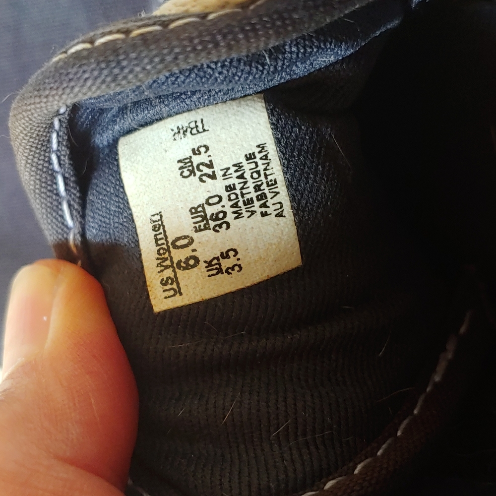 Vans Womens Gray Canvas Low Top Oxford Style Shoes,  Size 6 - Picture 12 of 12